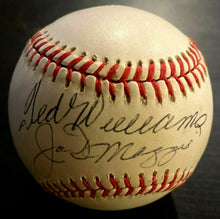 Load image into Gallery viewer, 1991 MLB ASG Baseball Signed Ted Williams Joe DiMaggio George Bush Autograph JSA
