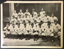 Load image into Gallery viewer, 1934 Detroit Tigers Baseball Type 1 Team Photo INP American League Pennant Win
