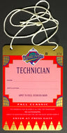 1993 World Series Baseball Technician Credentials Games 1,2,6 Toronto Blue Jays