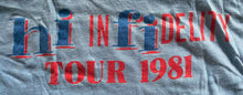 Load image into Gallery viewer, REO Speedwagon 1981 High Infidelity Tour Vintage Concert T-Shirt Medium
