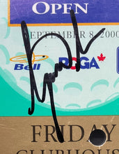 Load image into Gallery viewer, 2000 Tiger Woods Signed PGA Canadian Open Badge Autographed Golf PSA Authentic
