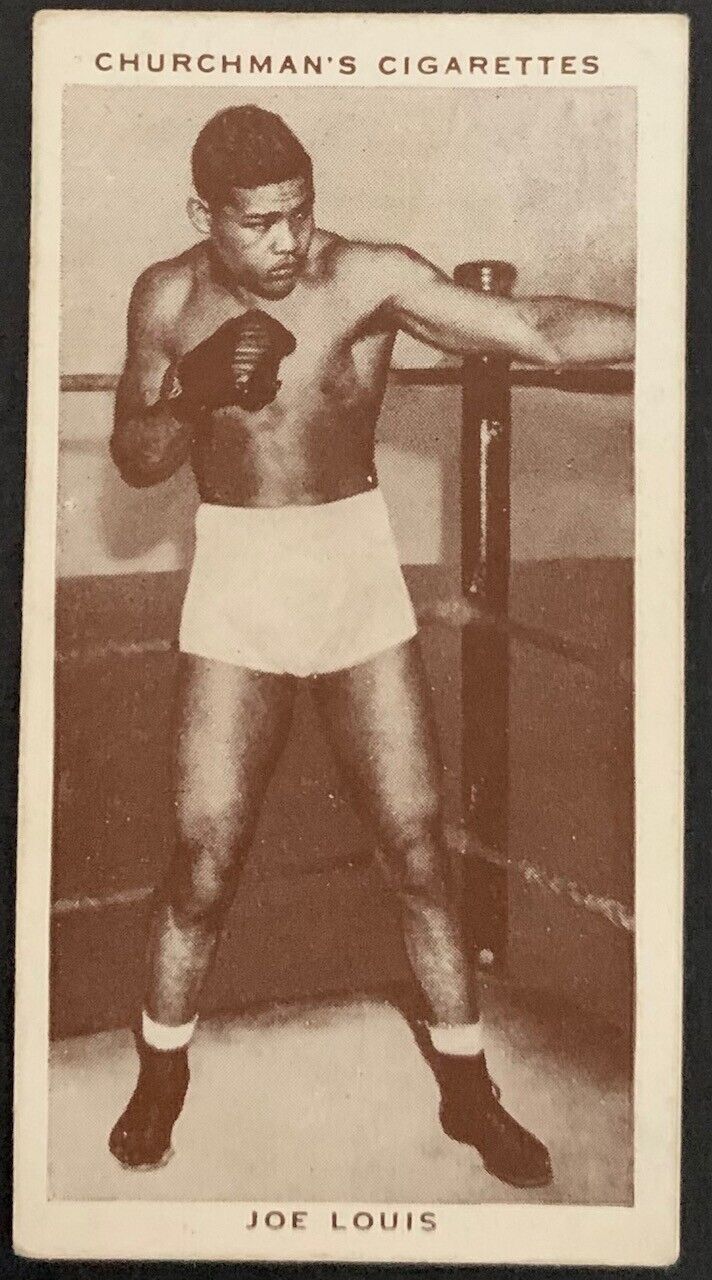 1938 Joe Louis Churchman Cigarettes Boxing Personalities Vtg Tobacco Card #26