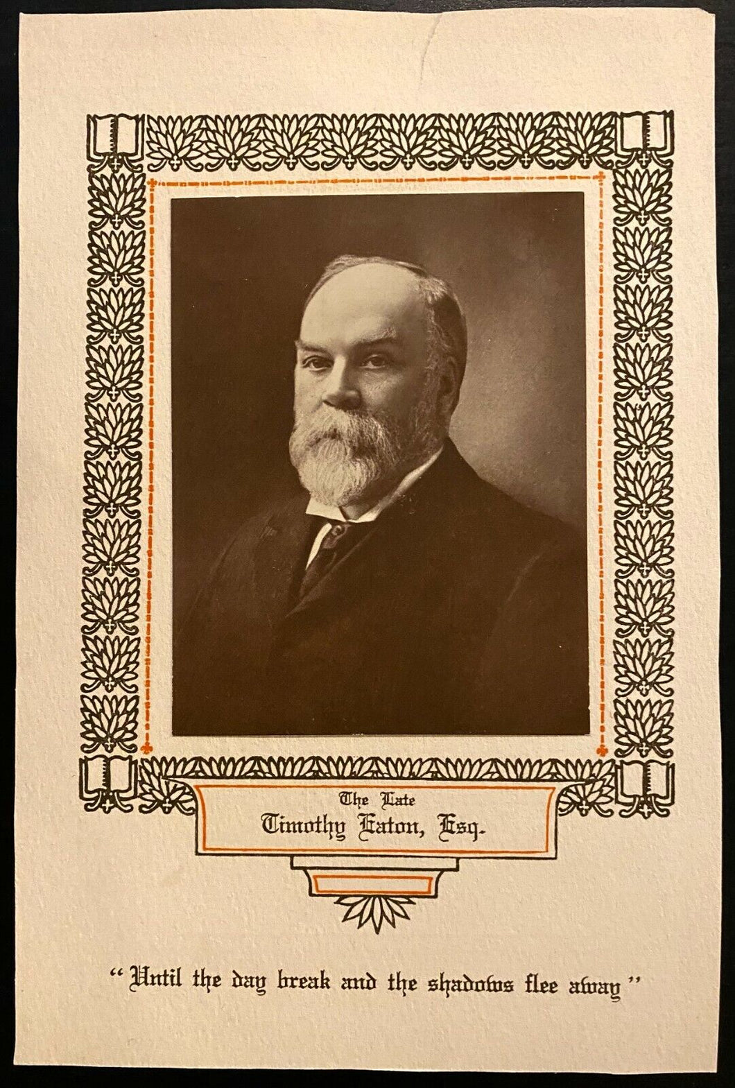 1914 Invite Grand Opening Timothy Eaton Memorial Church Invitation with Photo