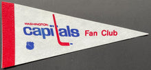 Load image into Gallery viewer, Washington Capitals Fan Club NHL Hockey 9&quot; Mini Pennant Vintage Official
