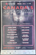 2023 Canada's Rock Of Fame Induction Concert Massey Hall Poster Banner Handbill