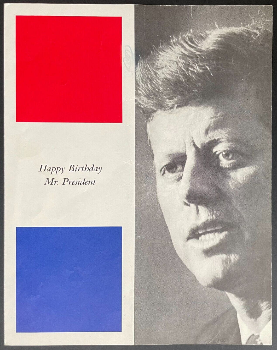 President John F. Kennedy Birthday Celebration Program Madison Square Garden LOA