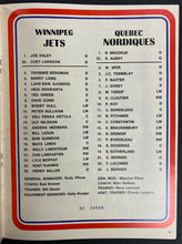 Load image into Gallery viewer, 1976 WHA Hockey Game Program Winnipeg Jets Quebec Nordiques Rare Vintage
