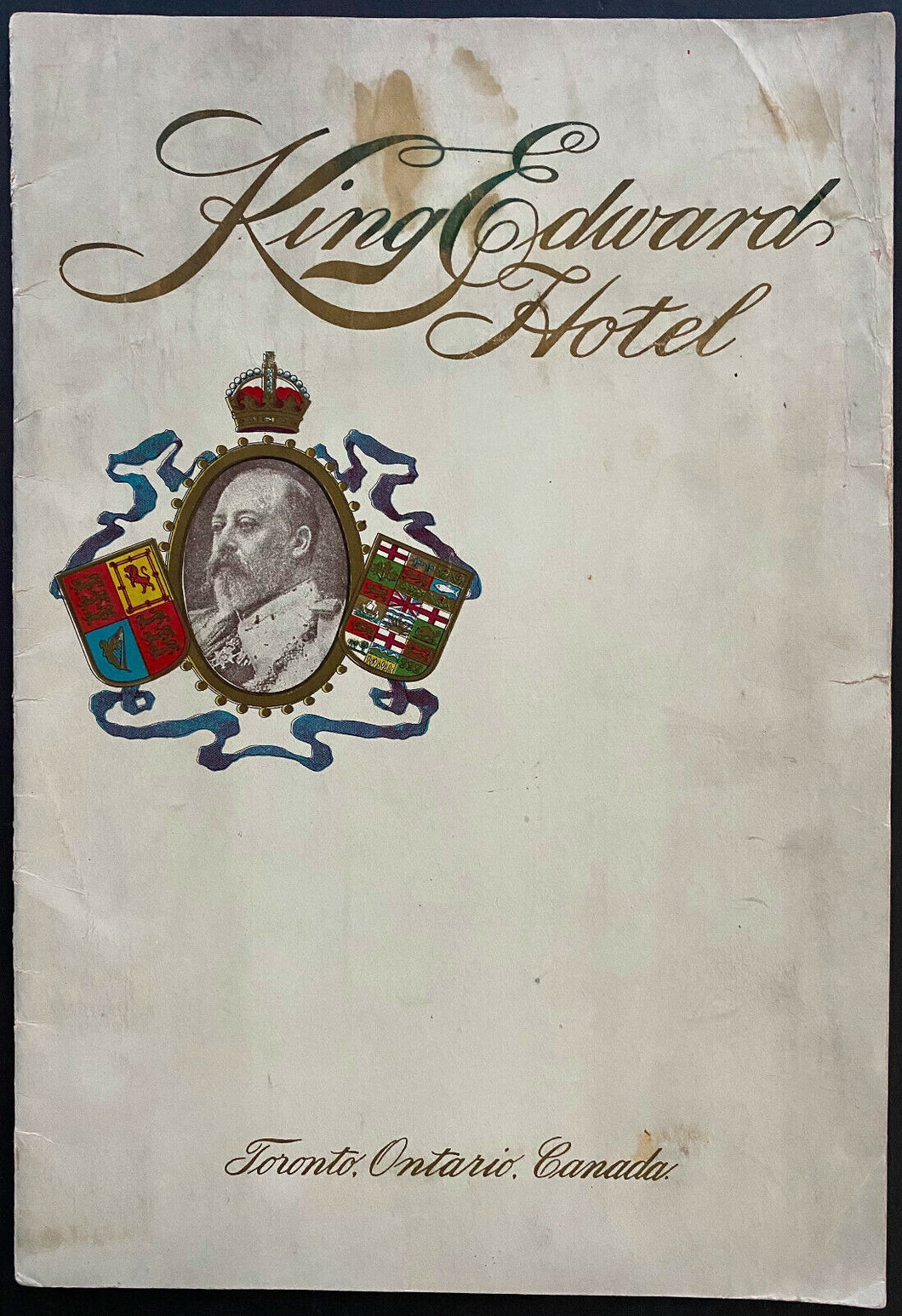1903 Historic Book Issued Opening Of Toronto's King Edward Hotel Ontario Canada
