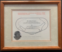 Load image into Gallery viewer, 1976 Daytona 500 Lap Leader Certificate Buddy Baker Autographed Signed NASCAR
