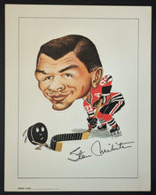 Load image into Gallery viewer, 1970s Stan Mikita Sporticatures Chicago Blackhawks NHL Vintage R.Pelkowski
