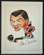 1970s Stan Mikita Sporticatures Chicago Blackhawks NHL Vintage R.Pelkowski