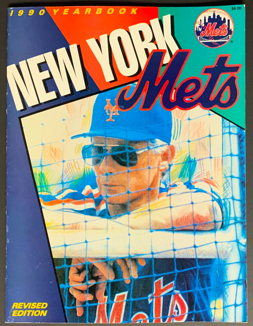 1990 New York Mets MLB Season Yearbook Revised Edition Vintage Baseball