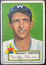 Load image into Gallery viewer, 1952 Topps Baseball #106 Mickey Vernon Vintage MLB Card Washington Senators
