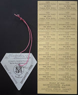 1882 Monmouth Park Racetrack Season Pass Signed Autographed Track Owner Withers