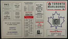 Load image into Gallery viewer, 1971 Maple Leaf Gardens Toronto Marlboros Hockey Program v Kitchener Rangers
