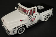 1955 Ford F-100 Red Crown Emergency Service Truck Diecast Matchbox Collectibles