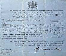 Load image into Gallery viewer, Governor General Province Of Canada Signed Autographed Commission Earl Elgin JSA
