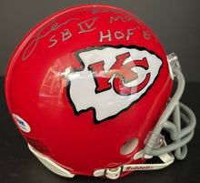 Load image into Gallery viewer, Len Dawson Kansas City Chiefs Autographed NFL Football Riddell Mini-Helmet PSA
