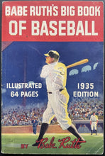 Load image into Gallery viewer, Babe Ruth's Big Book Of Baseball Vintage Publication 1935 Edition MLB
