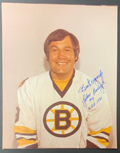 Load image into Gallery viewer, John Bucyk Autographed Boston Bruins NHL Hockey Photo Signed HOF 1981 Inscribed
