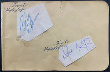Load image into Gallery viewer, 1950&#39;s Autographed Signed Album Page Dick Duff HOFer + Billy Harris NHL Hockey
