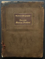 Rare 1912 Opening Mutual Street Arena Presentation Program Toronto Maple Leafs