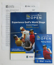 Load image into Gallery viewer, 2008 Canadian Open Golf Program Pairing Booklet + Round 4 Daily Sheet Glen Abbey

