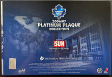 Load image into Gallery viewer, 2006-07 Toronto Maple Leafs Platinum Plaque Collection The Sun News Promotion
