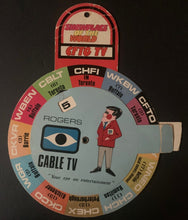 Load image into Gallery viewer, 1960s Rogers Cable TV Guide Vintage Toronto Canada Television Wheel
