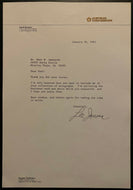 1991 Vintage Signed Lee Iacocca Letter Chrysler Letterhead Autographed Retro LOA