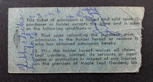 Load image into Gallery viewer, 1962 Vintage Chubby Checker Ticket Stub Toronto Maple Leaf Gardens The Twist
