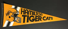 Load image into Gallery viewer, 1980&#39;s CFL Football Pennant Hamilton Tiger Cats Eastern Division Champs 28&quot;
