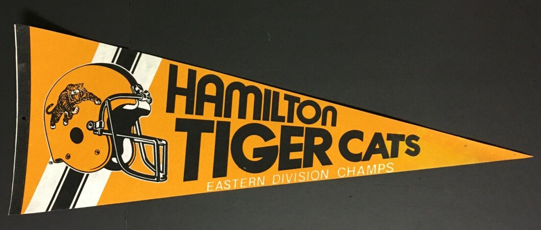 1980's CFL Football Pennant Hamilton Tiger Cats Eastern Division Champs 28
