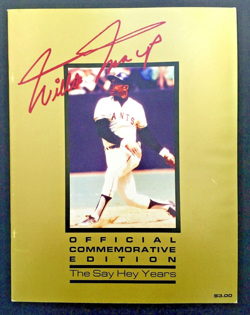 1983 Candlestick Park San Francisco Giants Willie Mays Vintage MLB Program