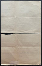 Load image into Gallery viewer, 1921-22 NHL Hockey Document Telegram Regarding Sprague Cleghorn Future HOFer
