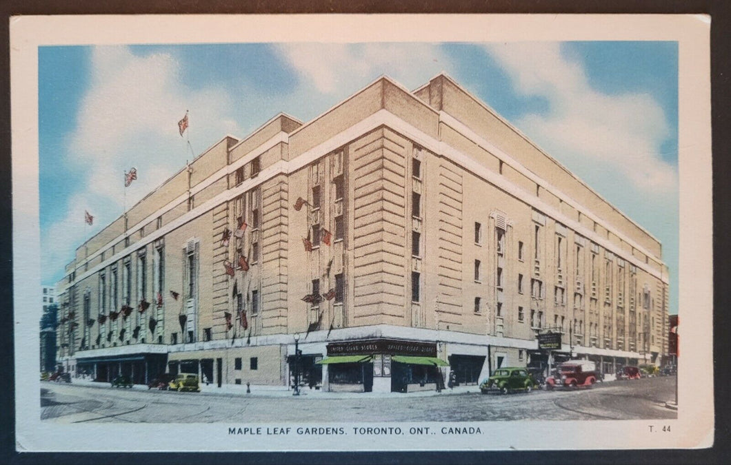 1940's Toronto Maple Leafs Gardens Unposted Post Card NHL Hockey Vintage