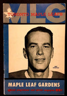 1960 Maple Leaf Gardens Chicago Blackhawks Leafs VTG HKY Program Bert Olmstead