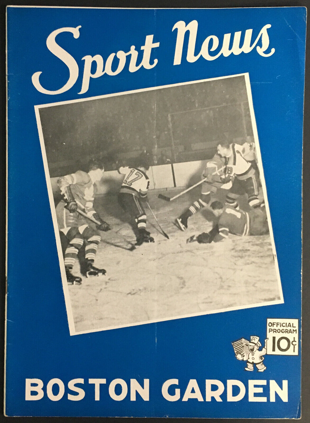 1941 Boston Garden Sport News NHL Hockey Program Bruins vs New York Rangers