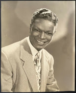 1940's Vintage Nat King Cole Original Type 1 Photo Musician Singer Jazz Pianist