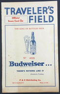 1949 Exhibition Baseball Scorecard Detroit Tigers vs Little Rock Kell Newhouser
