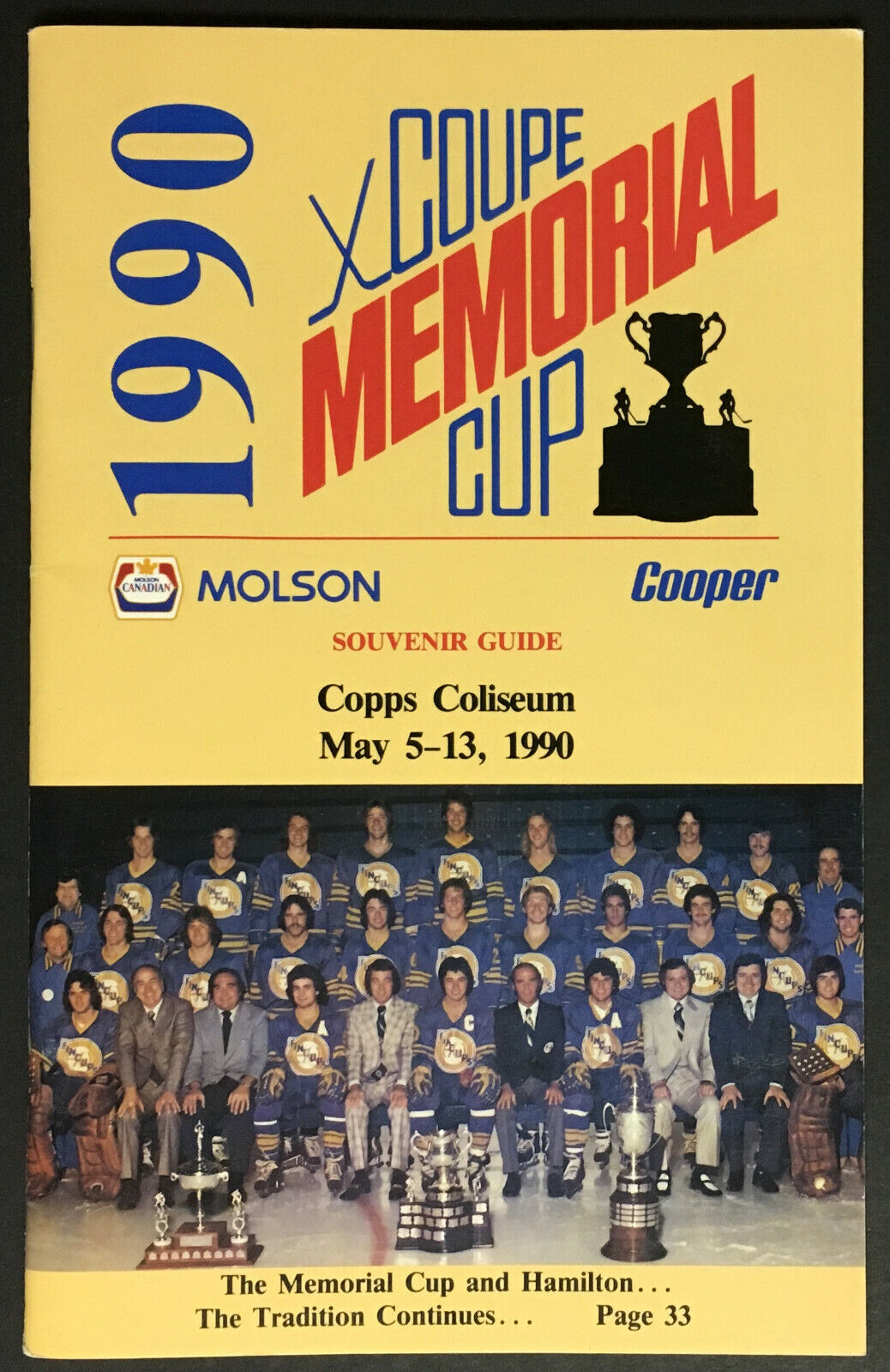 1990 Memorial Cup Hamilton CHL Hockey Media Guide NHL Players Eric Lindros