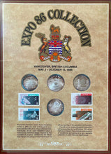 Load image into Gallery viewer, Expo 86 Vancouver British Columbia .999 Silver Coin &amp; Canada Post Stamp Set
