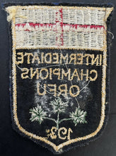 Load image into Gallery viewer, 1932 Ontario Rugby Football Union Intermediate Champions Patch Crest FJ Luscombe
