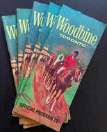 5 Different 1962 Thoroughbred Horse Racing Program Woodbine Racetrack Toronto