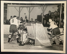 Load image into Gallery viewer, 1939 Madison Square Garden Hockey Action Photo New York Americans NHL VTG B&amp;W
