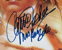 Load image into Gallery viewer, 1997 Star Wars Carrie Fisher Autographed Signed Movie Poster + Inscribed JSA LOA
