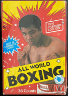 1991 Premier Edition All World Boxing Complete Sealed Box 36 Card Packs Ali Vtg