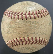 Load image into Gallery viewer, 1955 World Series Game Used Reach Baseball Autographed x6 Umpires Signed
