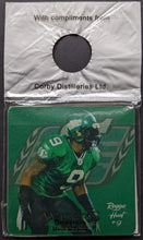 Load image into Gallery viewer, 21 Saskatchewan Roughriders Wisers Premium Drink Coasters CFL Football Vintage
