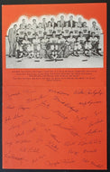 1956 OHA Senior A Hockey Team Photo Windsor Bulldogs Christmas Card Joe Klukay